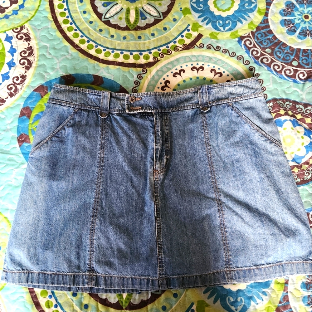 Womens Denim Mini Skirt